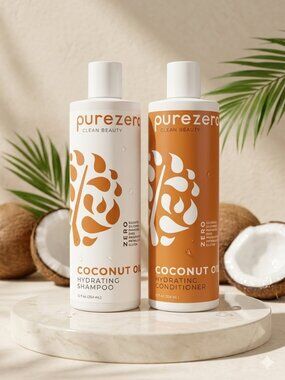 Purezero Coconut Oil Hydrating Shampoo + Conditioner